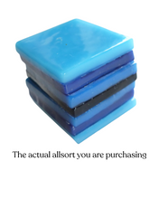 Glass liquorice allsort