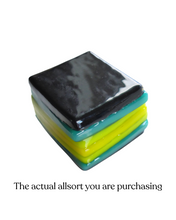 Glass liquorice allsort