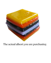 Glass liquorice allsort