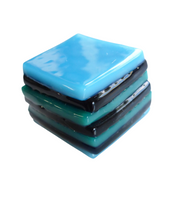 Glass liquorice allsort