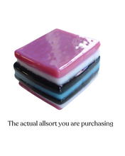 Glass liquorice allsort