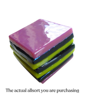 Glass liquorice allsort