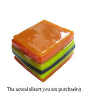 Glass liquorice allsort