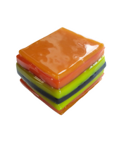 Glass liquorice allsort