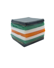 Glass liquorice allsort