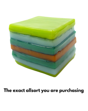 Glass liquorice allsort