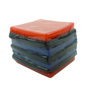 Glass liquorice allsort