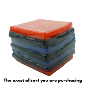 Glass liquorice allsort