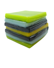 Glass liquorice allsort