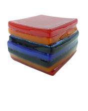 Glass liquorice allsort
