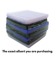 Glass liquorice allsort