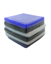 Glass liquorice allsort