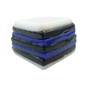 Glass liquorice allsort