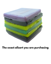 Glass liquorice allsort