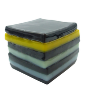 Glass liquorice allsort