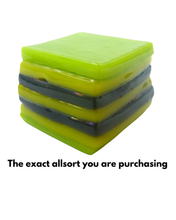 Glass liquorice allsort