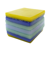 Glass liquorice allsort