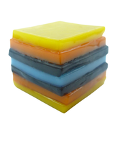 Glass liquorice allsort