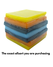 Glass liquorice allsort
