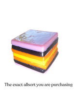 Glass liquorice allsort