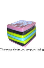 Glass liquorice allsort