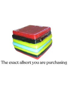 Glass liquorice allsort