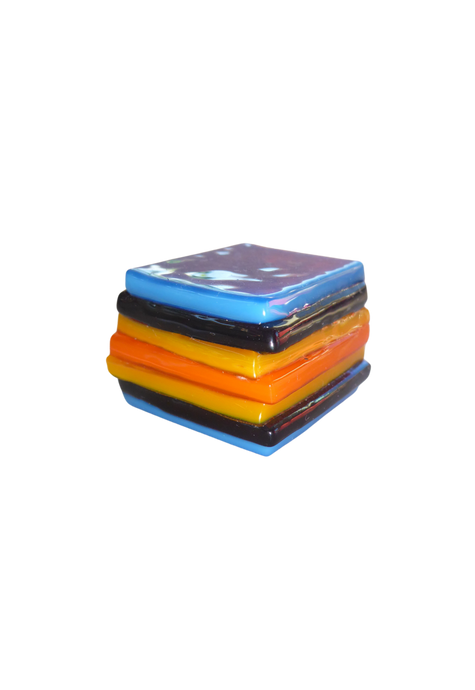 Glass liquorice allsort