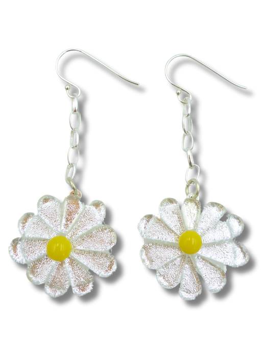 Long daisy earrings