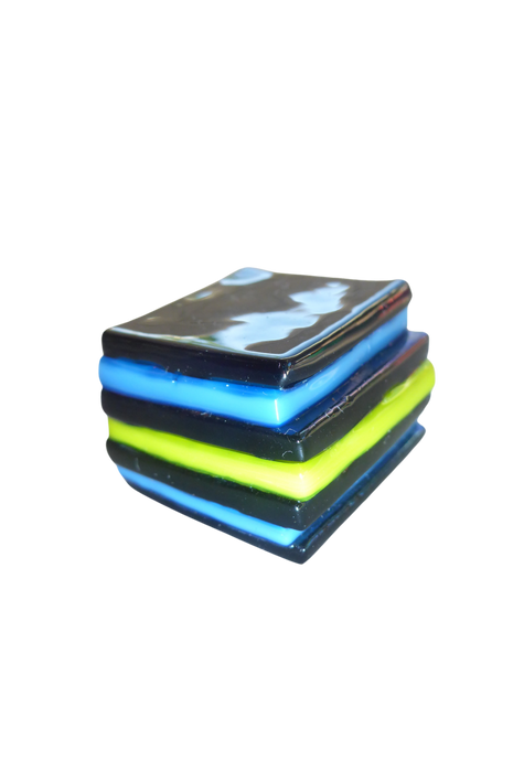 Glass liquorice allsort