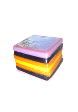 Glass liquorice allsort