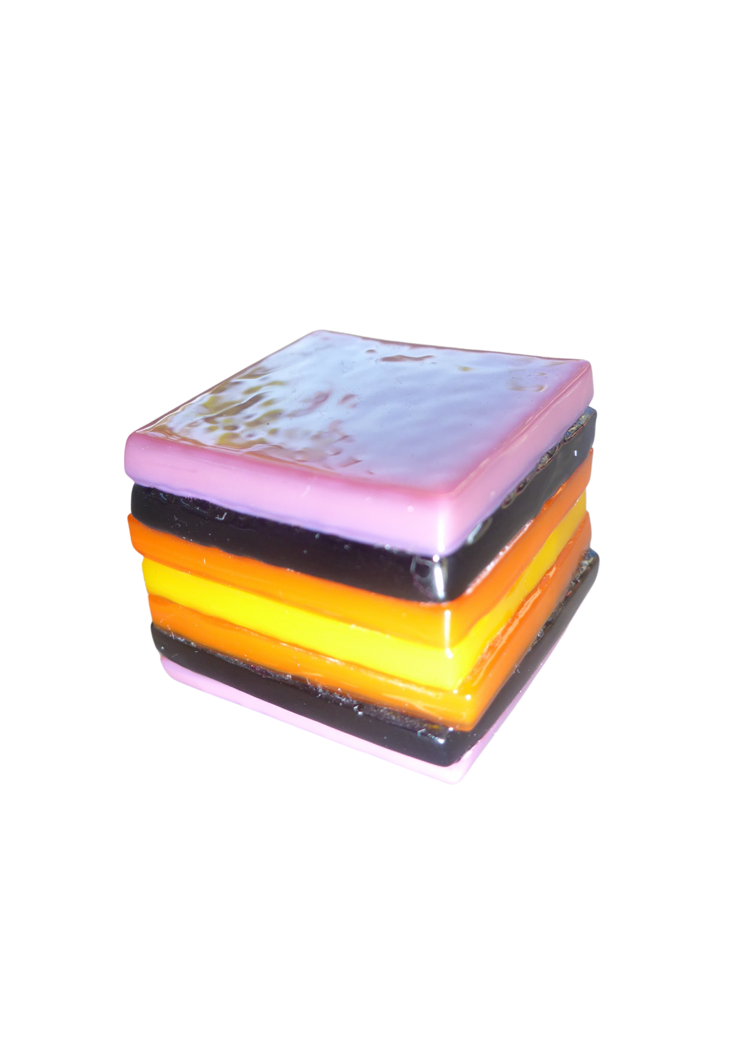 Glass liquorice allsort