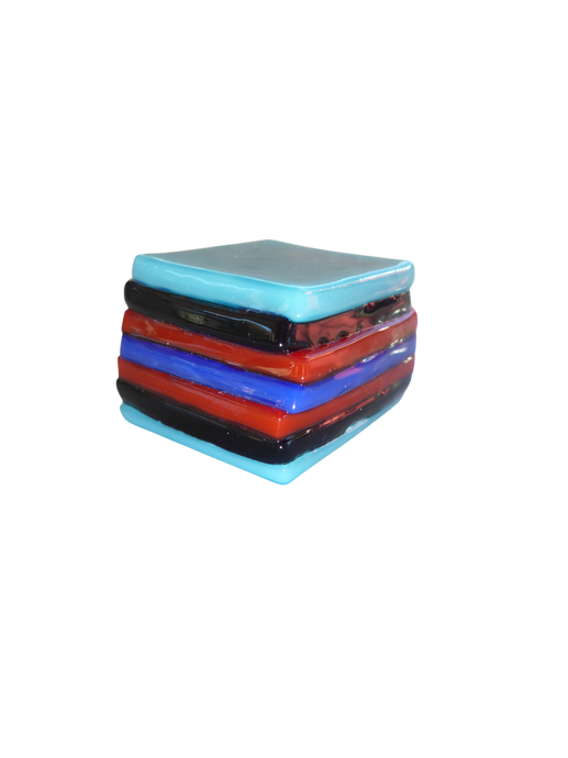 Glass liquorice allsort