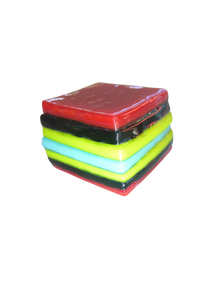 Glass liquorice allsort