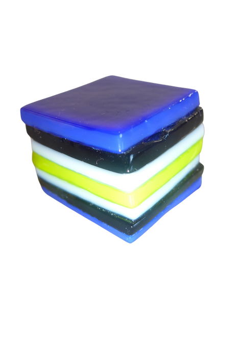 Glass liquorice allsort