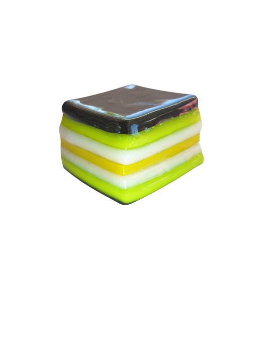 Glass liquorice allsort
