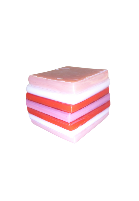 Glass liquorice allsort