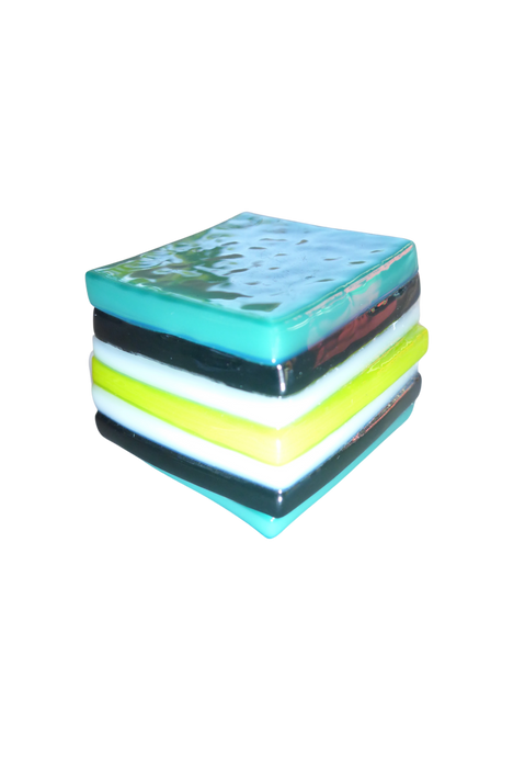 Glass liquorice allsort