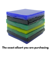 Glass liquorice allsort