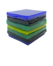 Glass liquorice allsort