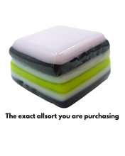 Glass liquorice allsort