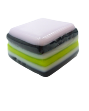 Glass liquorice allsort