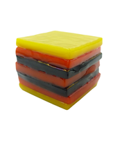 Glass liquorice allsort