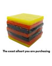 Glass liquorice allsort