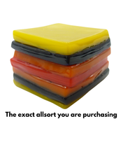 Glass liquorice allsort