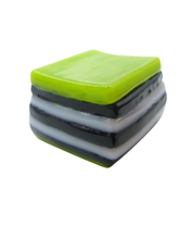 Glass liquorice allsort