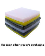 Glass liquorice allsort