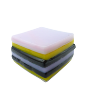 Glass liquorice allsort