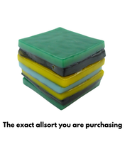 Glass liquorice allsort