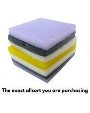 Glass liquorice allsort