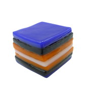 Glass liquorice allsort